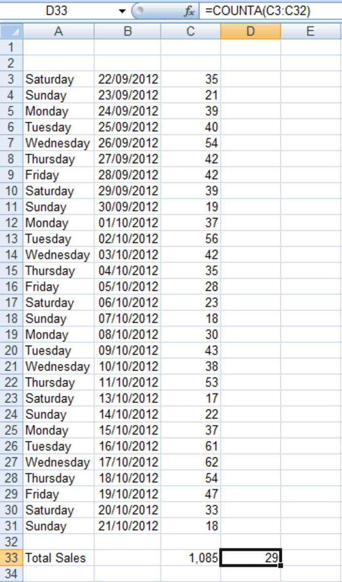 Use OFFSET and COUNTA to create dynamic ranges with automatically