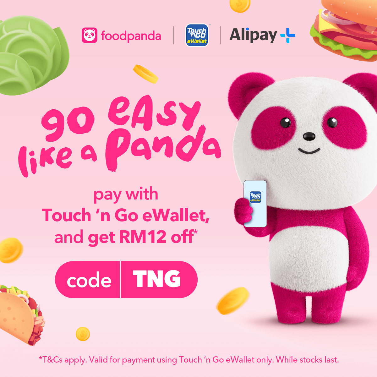 You Can Now Pay With Touch 'n Go eWallet On foodpanda & Enjoy RM12 Off