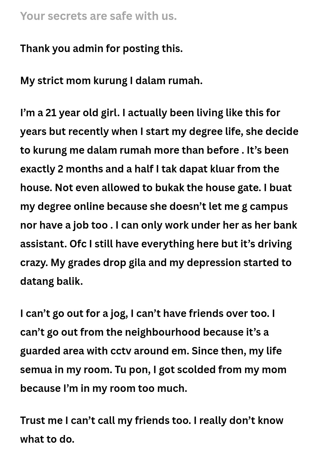 "This Is Abuse" —21YO Claims Her Mother Keeps Her Locked Up At Home In(01)
