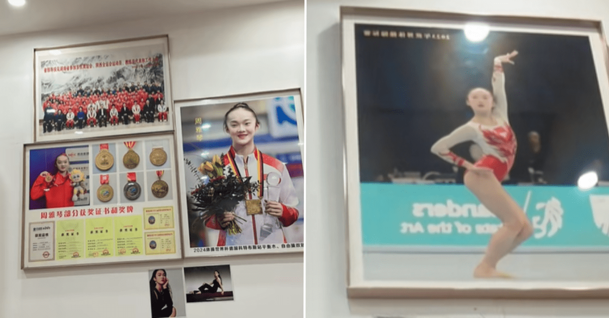 Chinese Gymnast Zhou Yaqin Seen Helping Out At Parents' Restaurant In