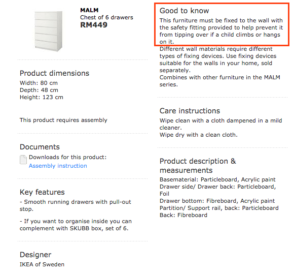 IKEA Issues Warning For Famous Malm Drawers After Death Of 2 Kids