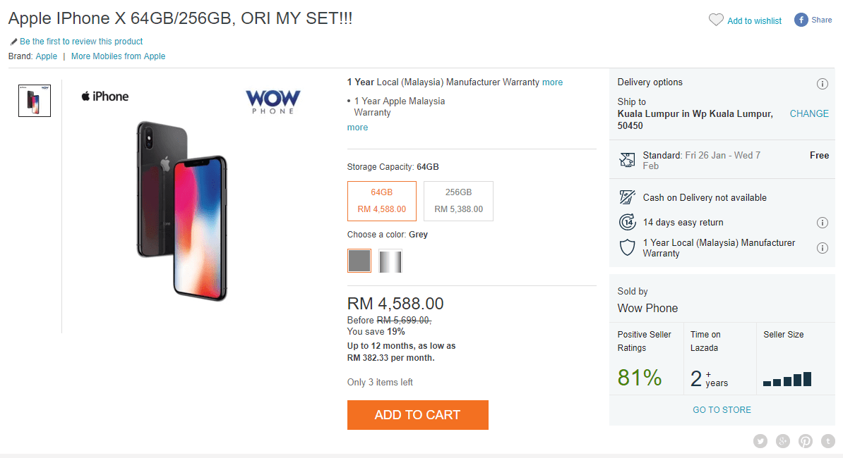 Lazada Retailers Are Offering More Than RM500 Discounts For The iPhone X