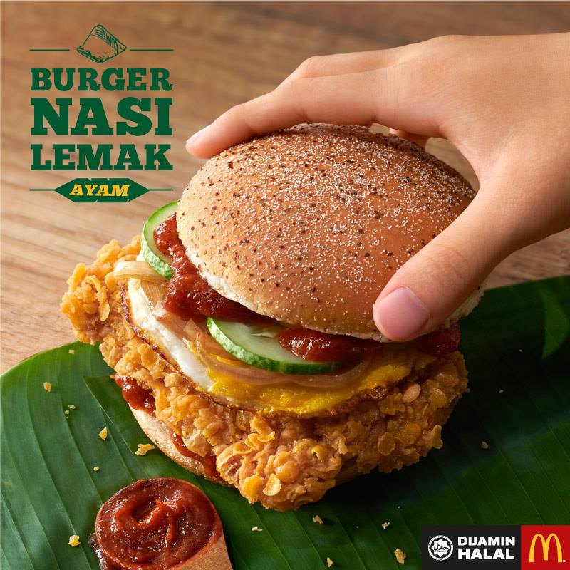 Burger Nasi Lemak ‘Viral’ McDonald's Kini Dijual Di Malaysia!