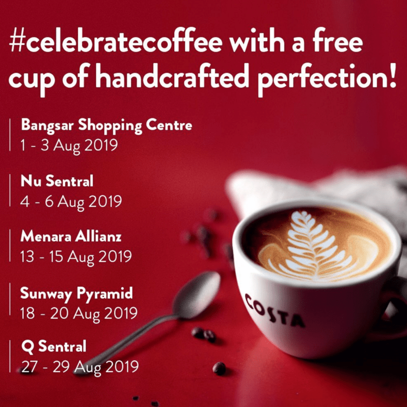 Popular Coffee Chain Costa Coffee Will Be Opening In These Malls Across