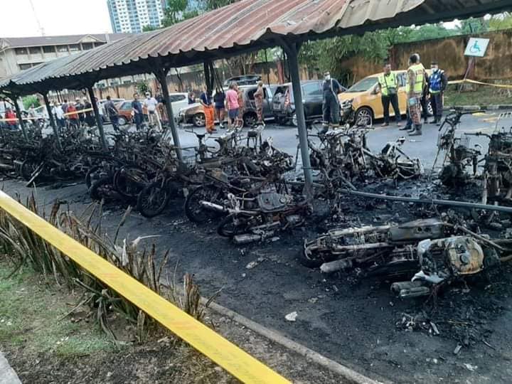 53 Motorcycles And 8 Cars Destroyed In Fire At Gombak PPR