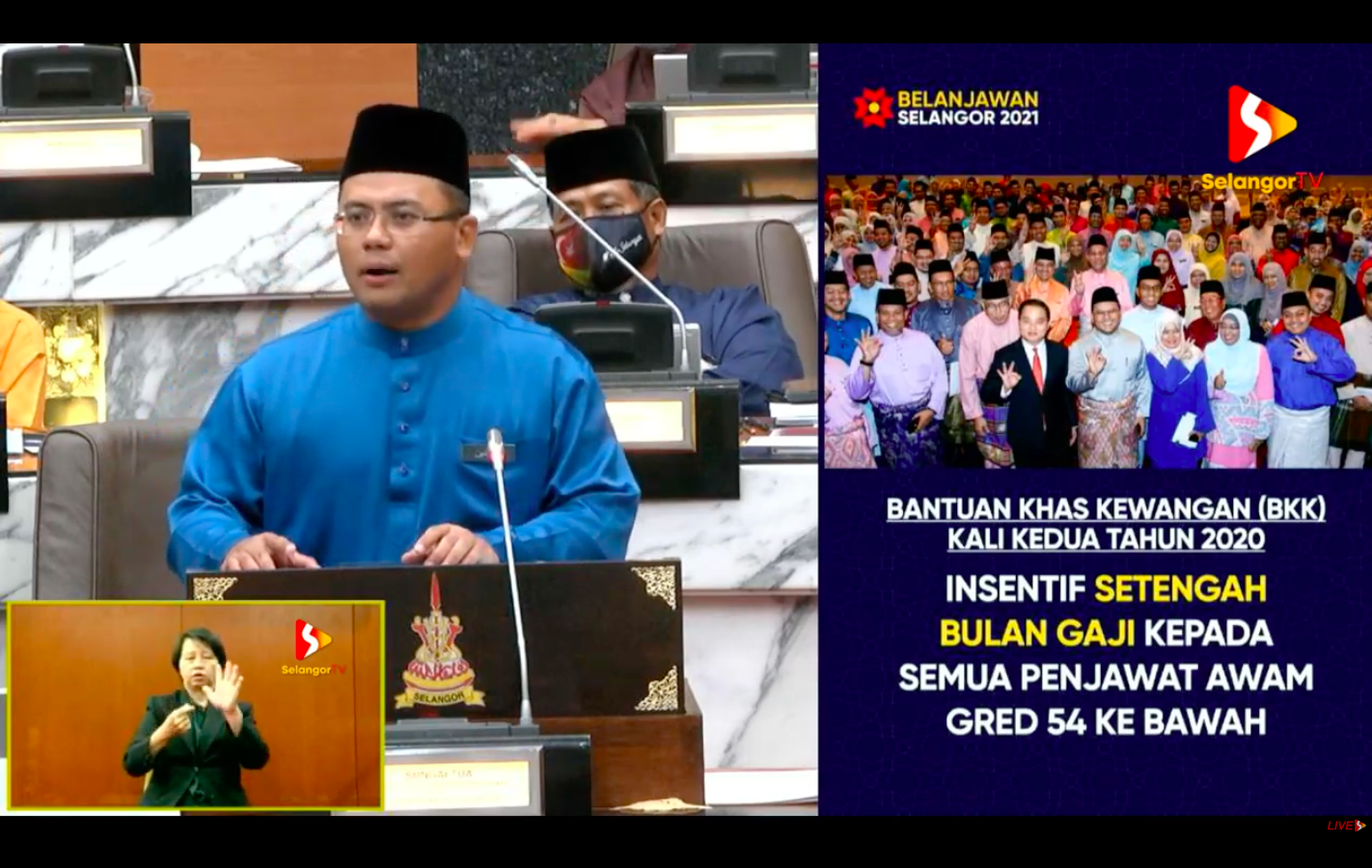 BelanjawanSelangor2021 Insentif Bonus Setengah Bulan