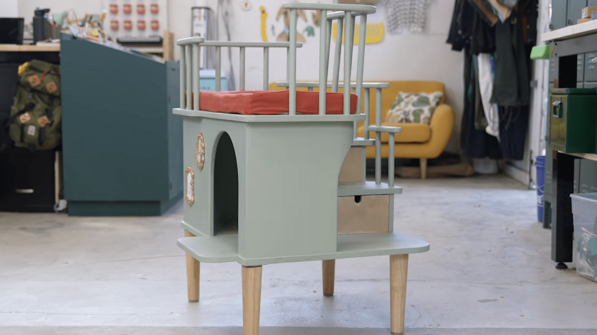 Inventor Builds Adorable Chair That Allows Your Clingy Pets To Sit With You While You Work