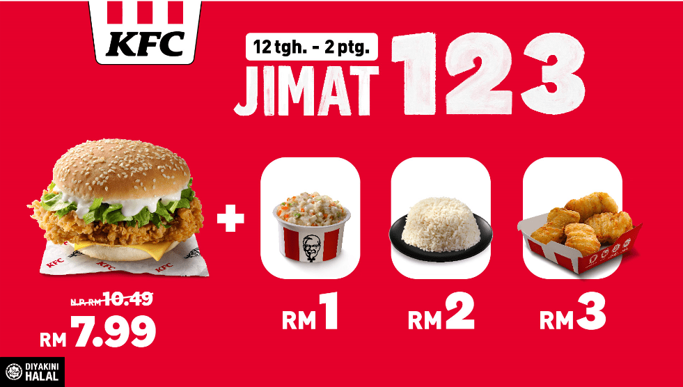 Looking For Affordable Lunch Meals? You Can Enjoy KFC's New Lunch Deal