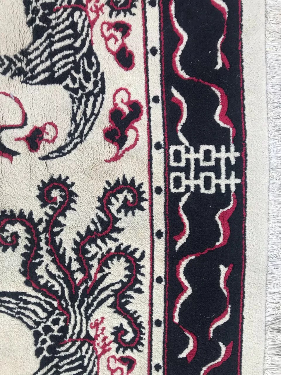 Vietnam handmade square rug 150x150 cm Selency