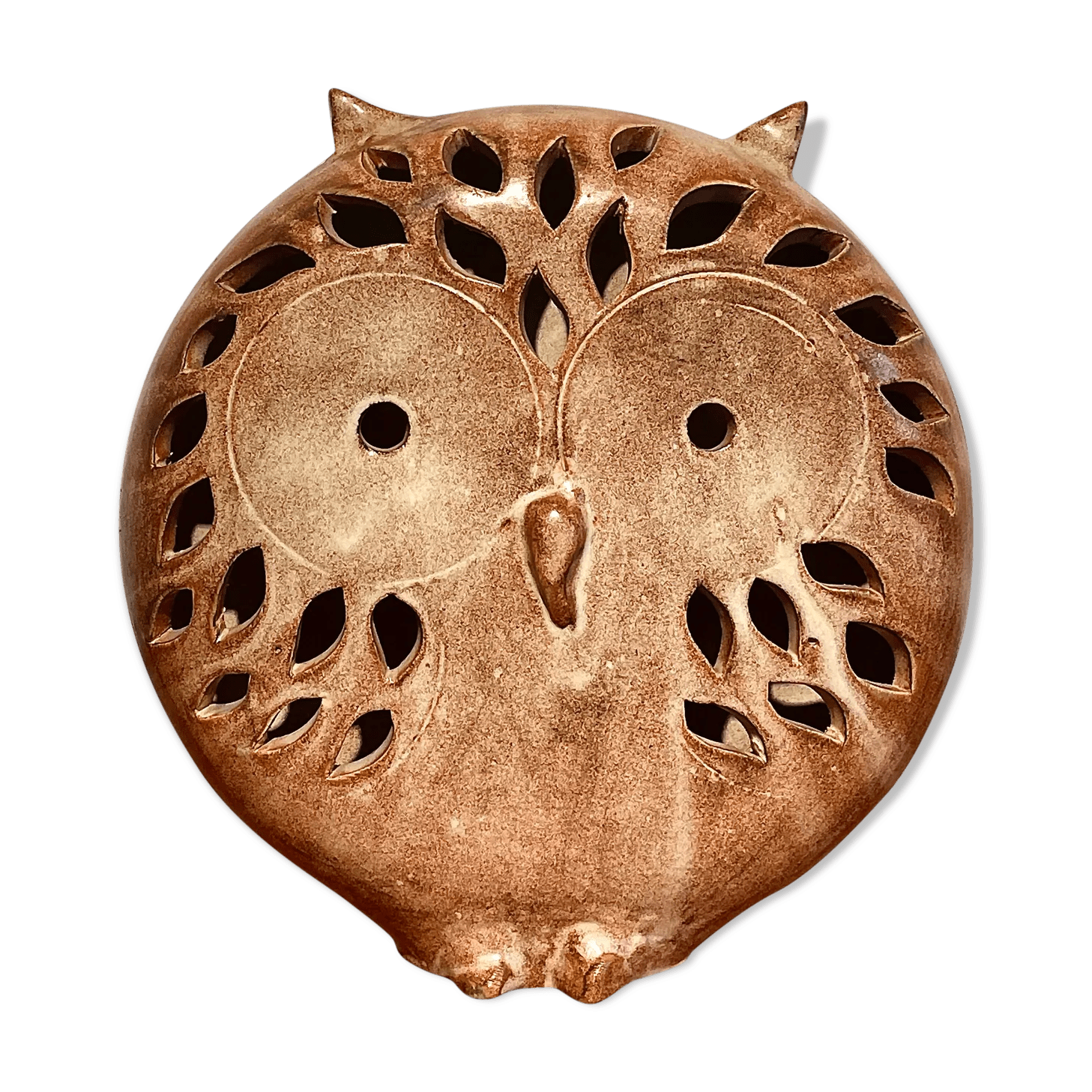 Lampe hibou en céramique par Honoré Camos, Vallauris 1960 Selency