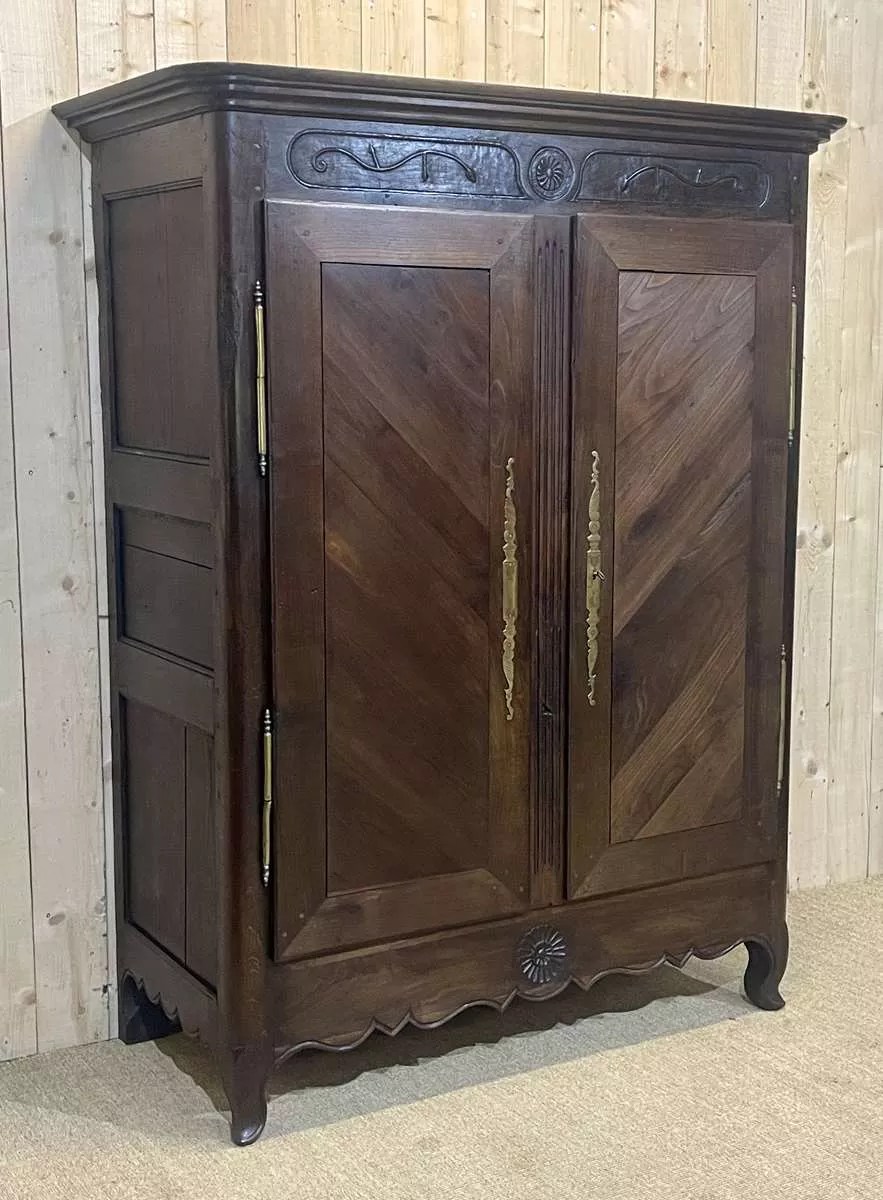 Armoire bretonne en châtaignier du XIXème démontable Selency