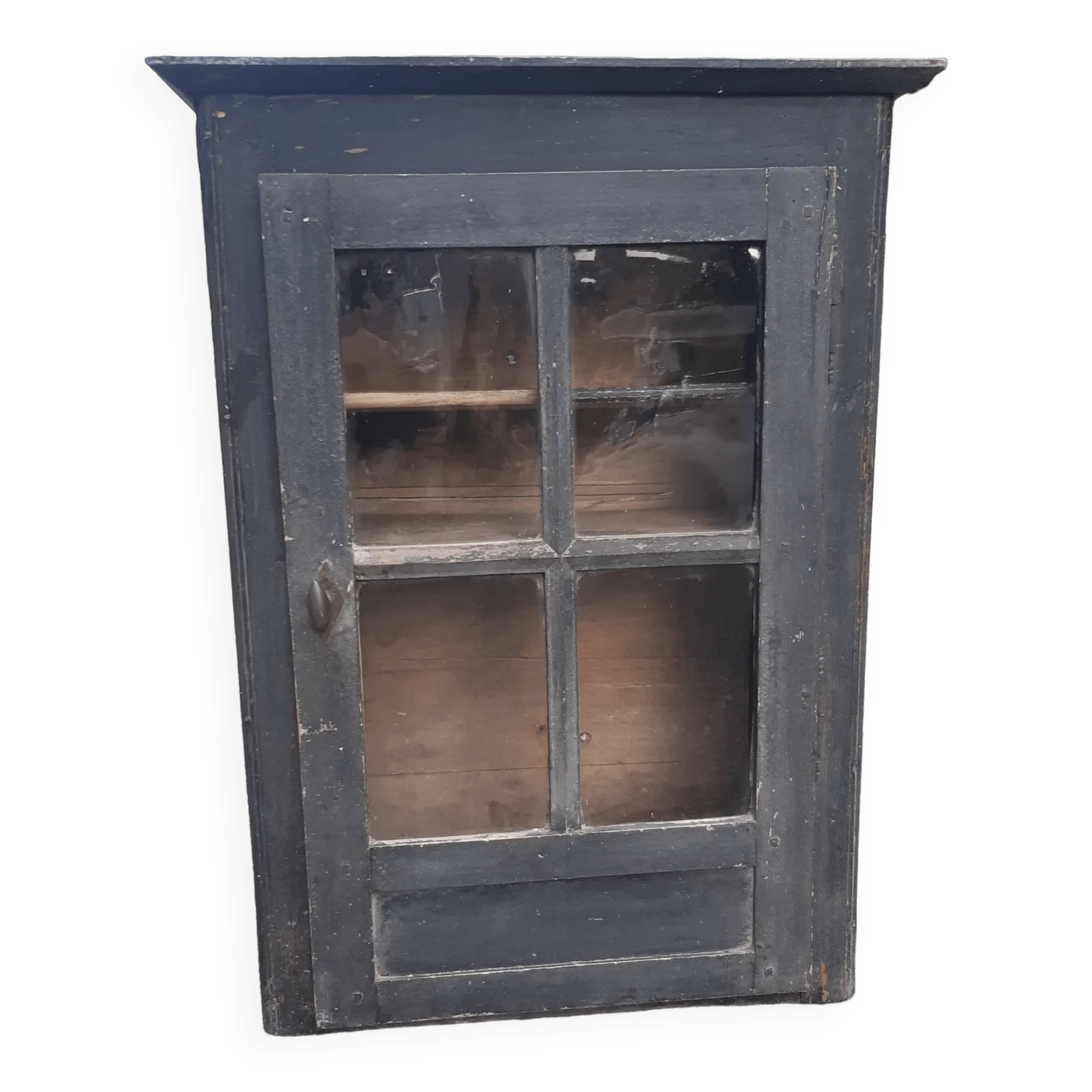 Armoire murale vitrée fin XIXÈME Selency