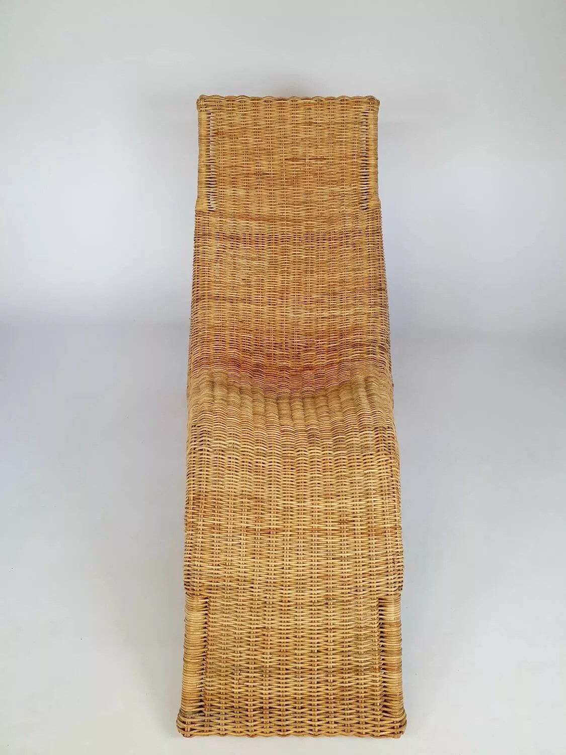 Chaise longue en rotin Karlskrona de Karl Malmvall pour Ikea Selency