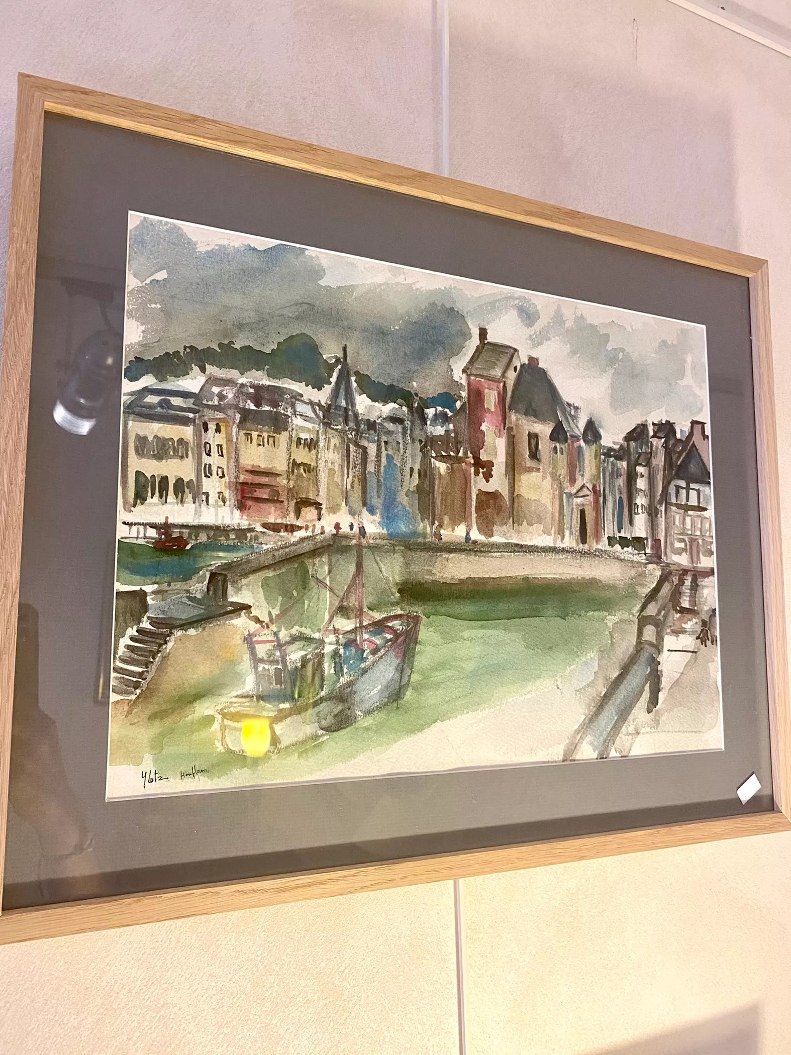 Tableau peinture de Honfleur Selency