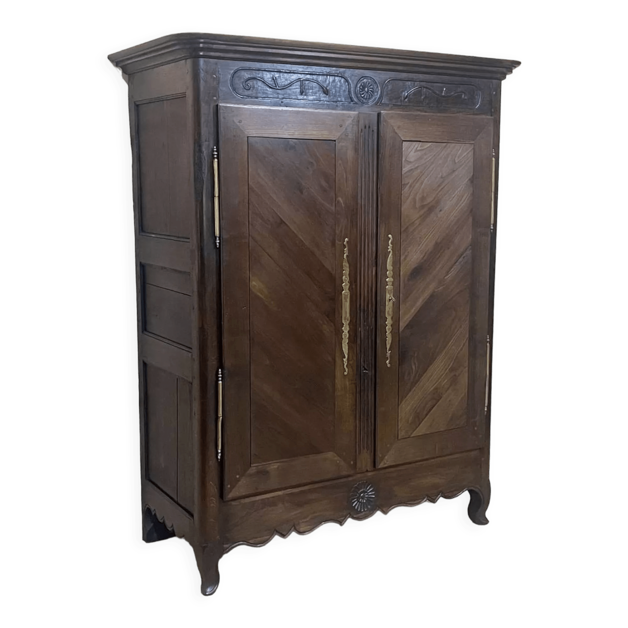 Armoire bretonne en châtaignier du XIXème démontable Selency