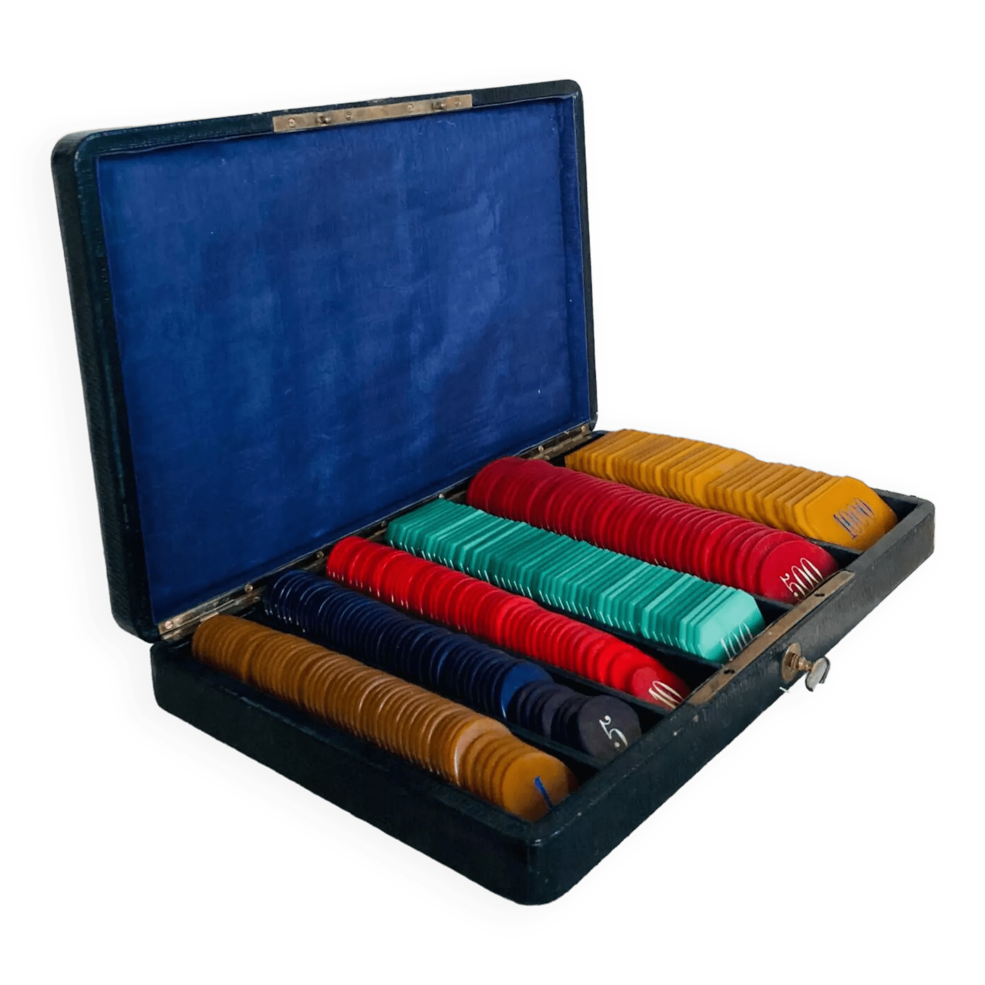 Mallette de jetons Napoléon III époque XIXe Selency