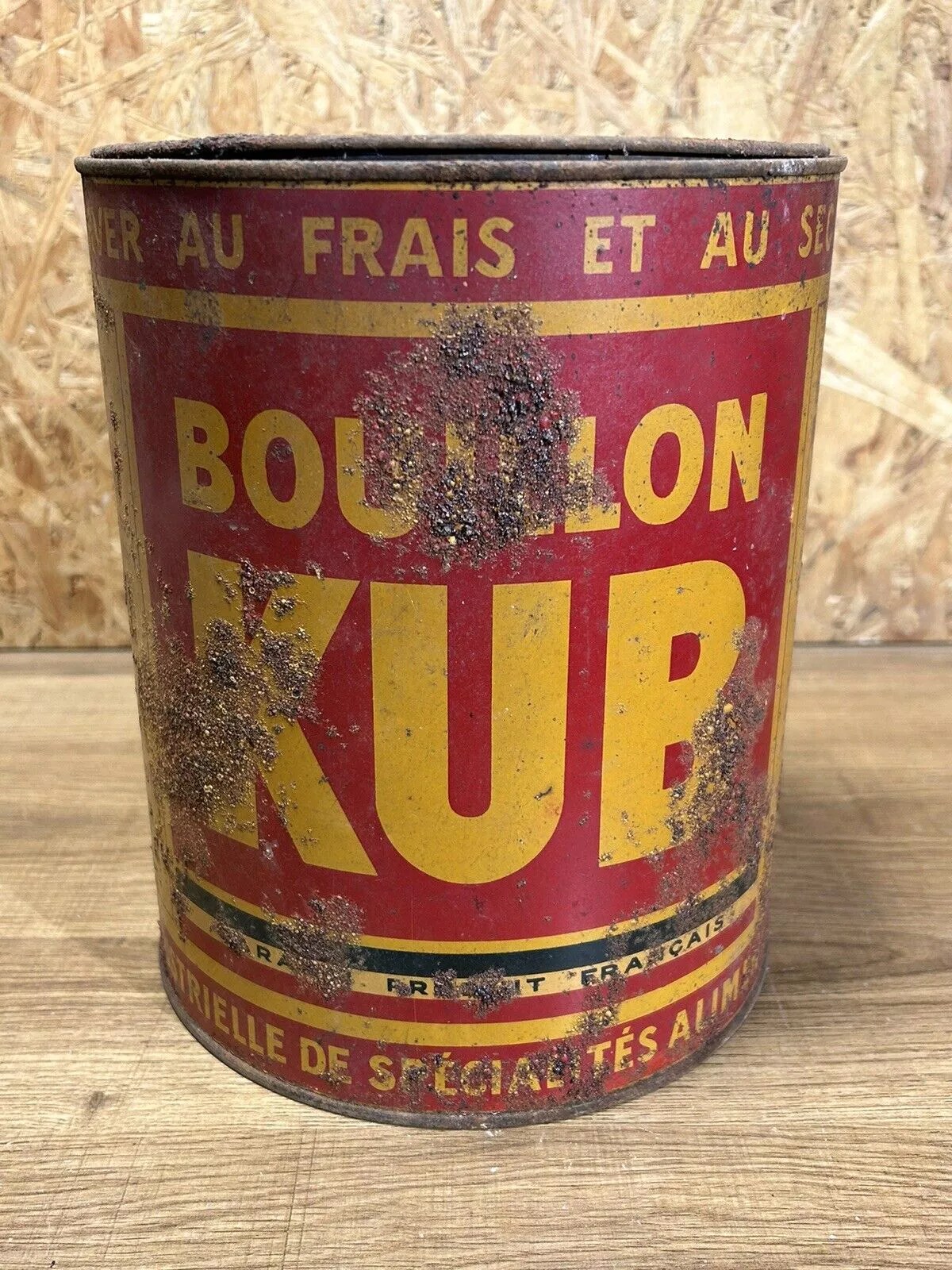 Ancienne boîte ronde bouillon KUB Selency