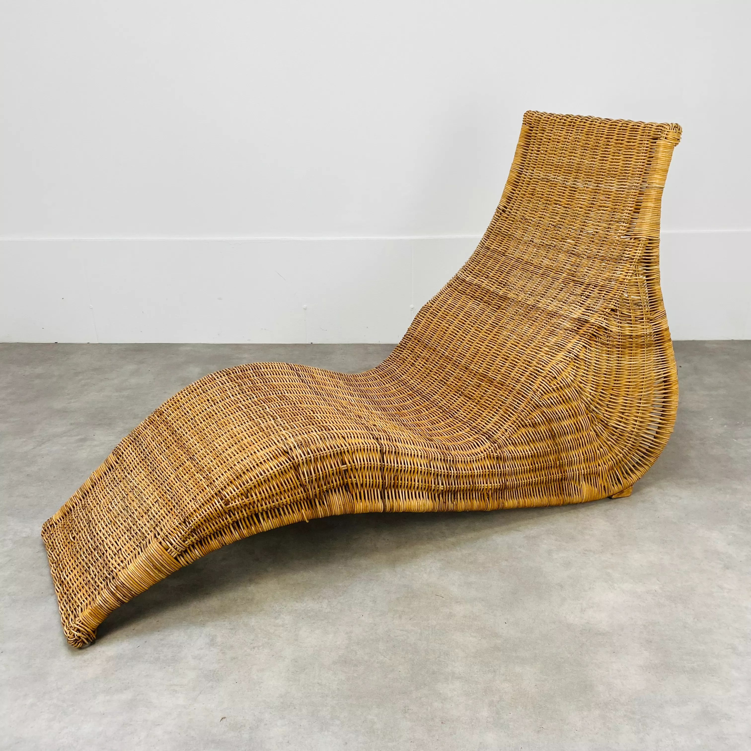 Bain de soleil Karlskrona par Karl Malmvall pour Ikea rotin Selency