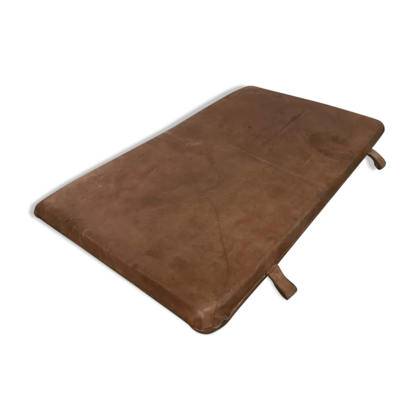 Vintage leather gym mat Selency