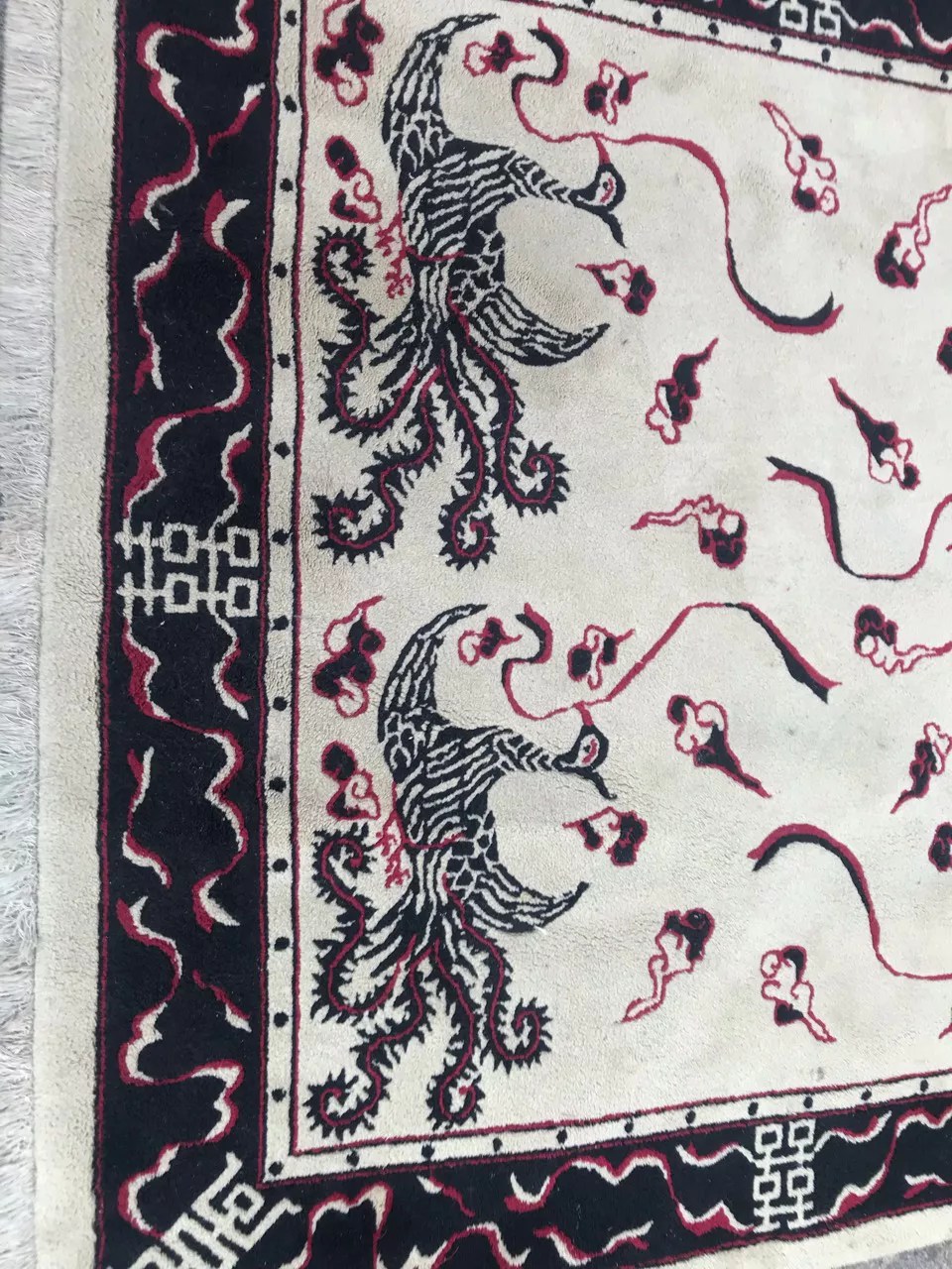 Vietnam handmade square rug 150x150 cm Selency