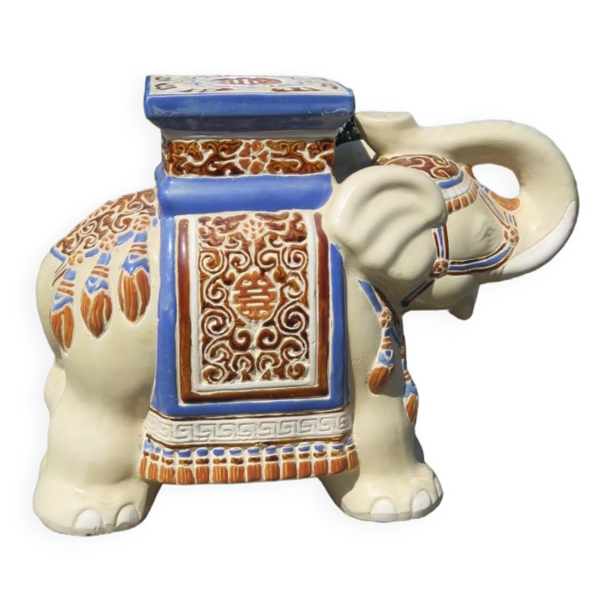 Ceramic elephant plant holder Selency