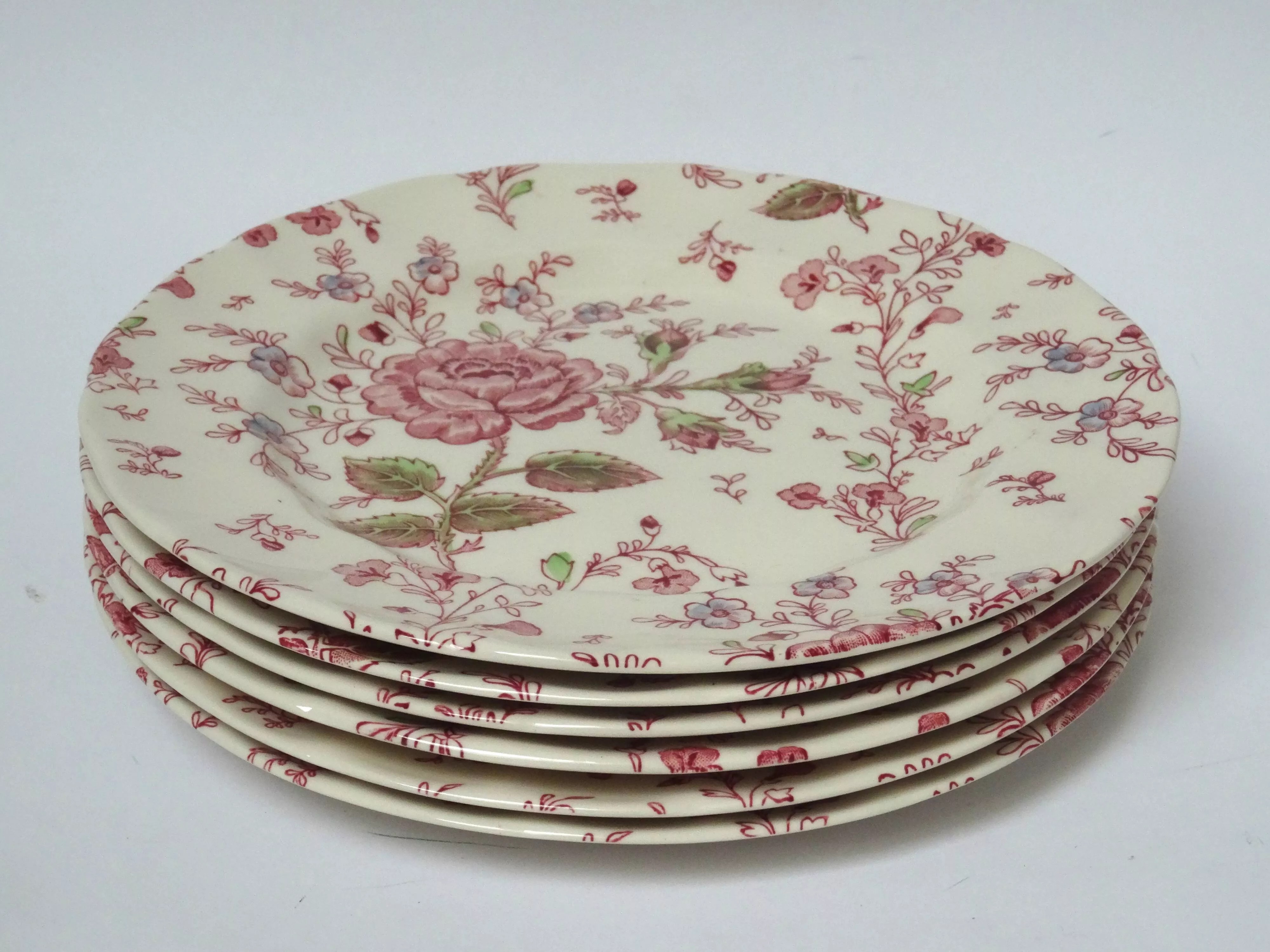6 assiettes à dessert Rose Chintz Johnson Brothers Selency