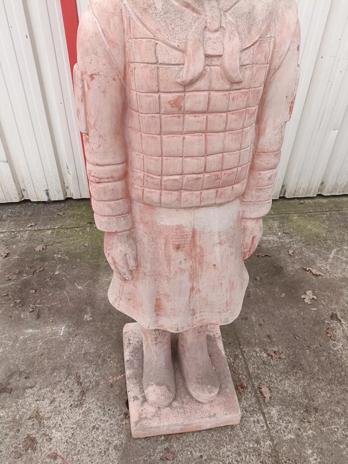 Statue de jardin Guerrier XIAN debout en terre cuite 160 cm Selency