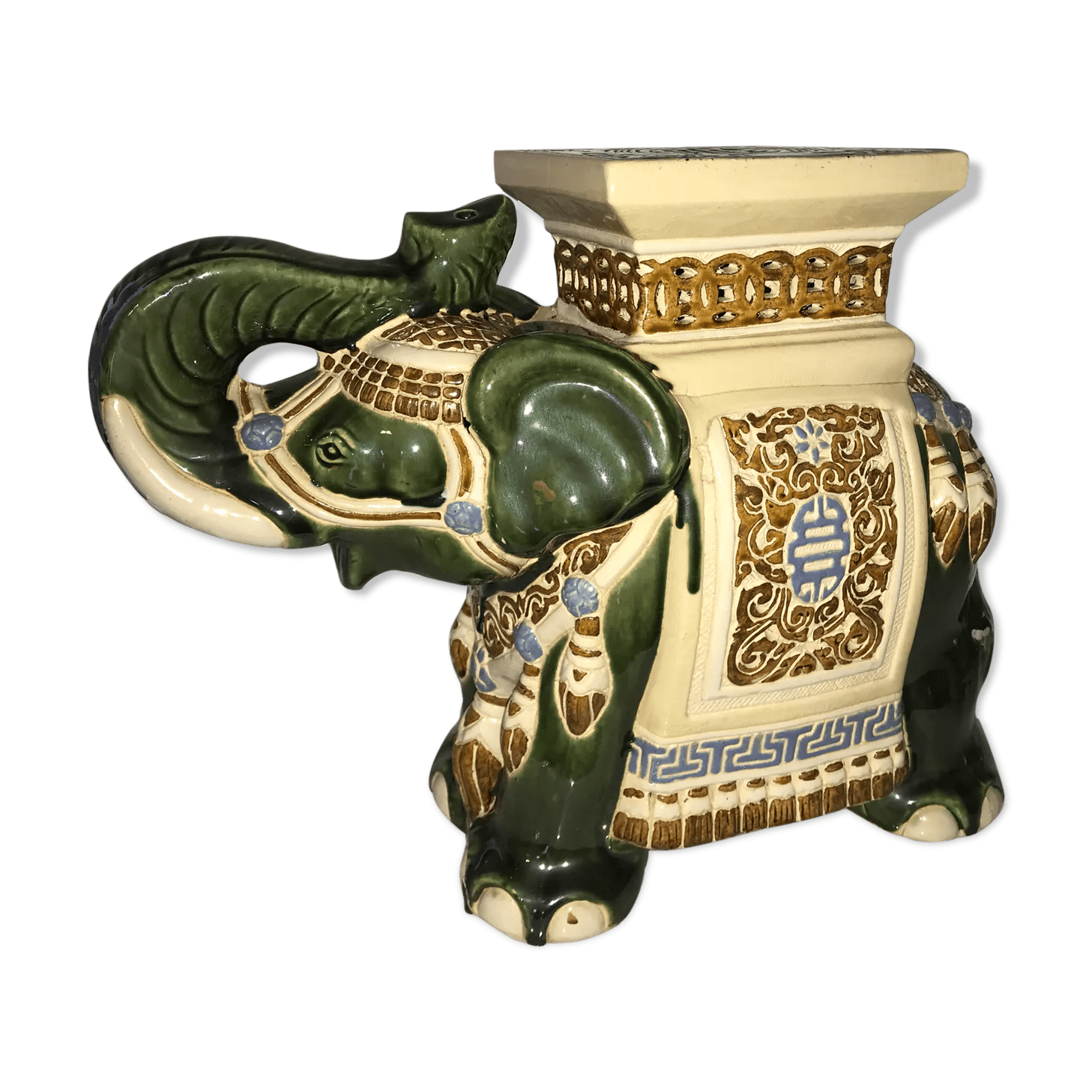 Ceramic elephant plant holder Selency
