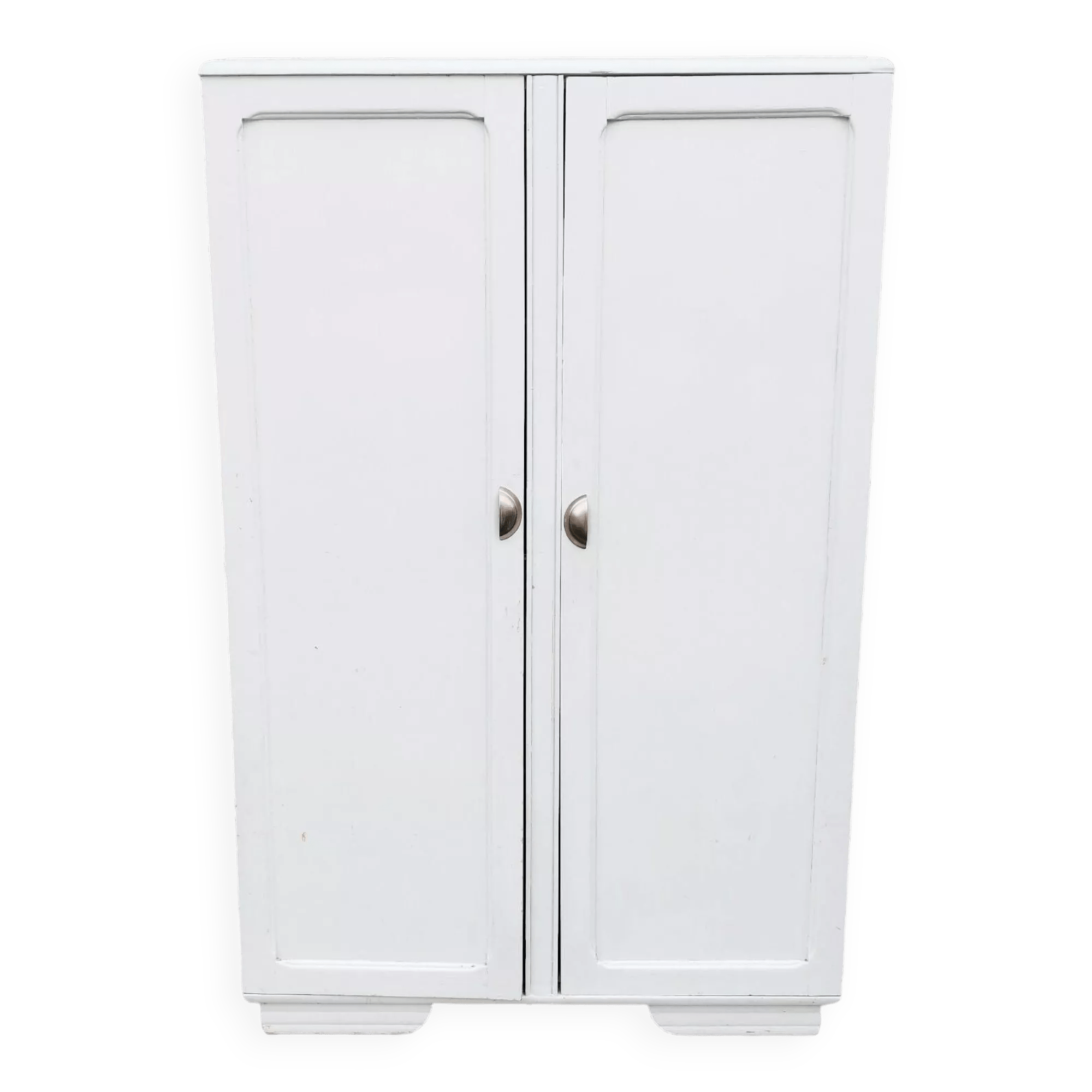 Armoire vintage internat bois peint Selency