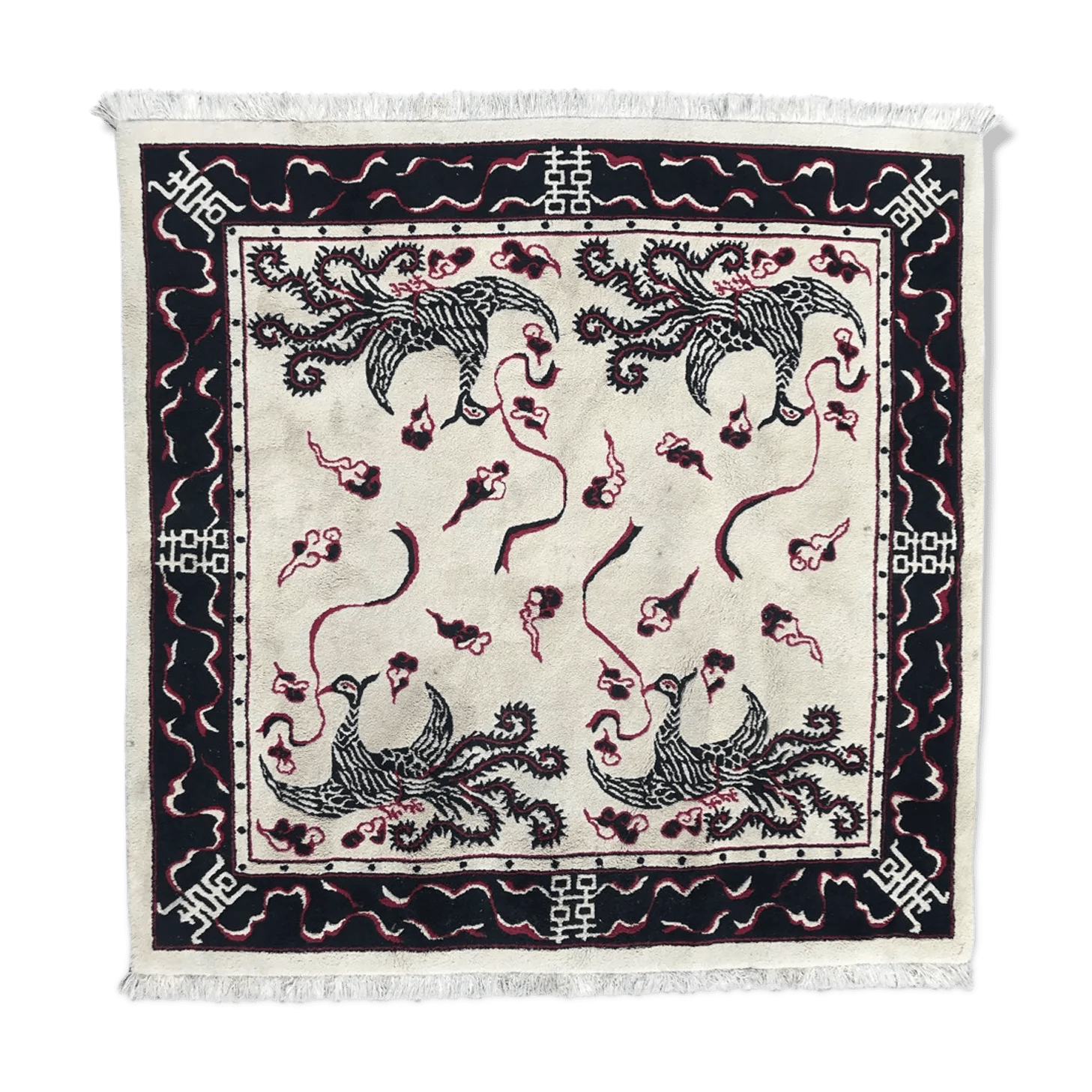 Vietnam handmade square rug 150x150 cm Selency