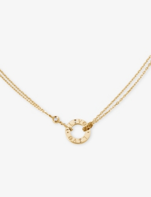 CARTIER LOVE 18ct yellowgold and 0.03ct diamond necklace