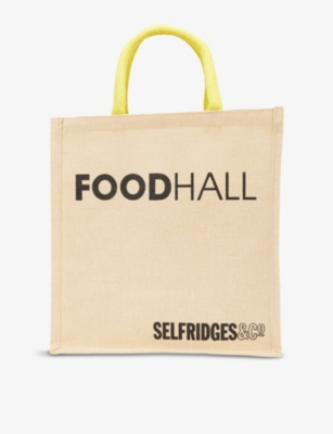 SELFRIDGES SELECTION Canvas wine carrier bag