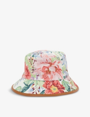 ZIMMERMANN Floralprint linen bucket hat