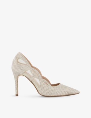 Dune Bristal Cutout Meshwoven Court Heels In Goldfabric ModeSens