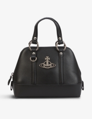 Vivienne Westwood Jordan Small Leather Shoulder Bag In Black ModeSens