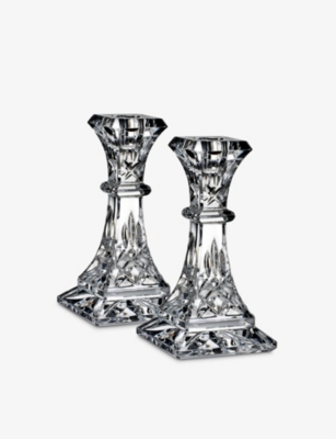 Waterford Lismore Crystal Candlesticks Set Of Two ModeSens