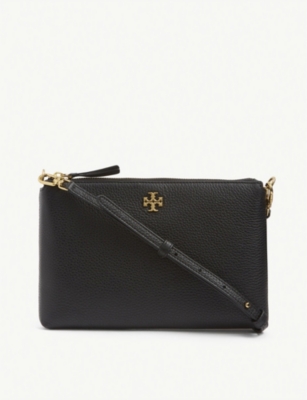 Tory Burch Kira Pebbled Leather Crossbody Bag In Black ModeSens