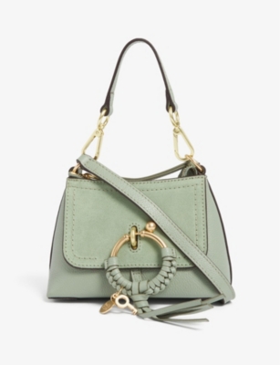 SEE BY CHLOE Joan mini suede and leather crossbody bag