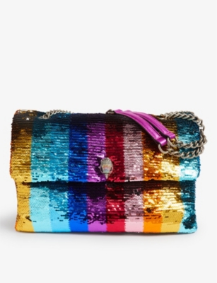 Kurt Geiger Kensington Xxl Sequinembellished Shoulder Bag In Red