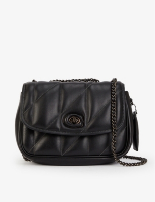 Coach Madison Quilted Leather Shoulder Bag In Black ModeSens