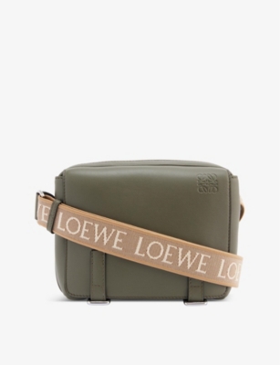 LOEWE Military extrasmall leather messenger bag