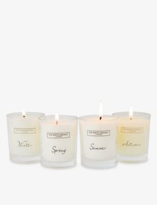 THE WHITE COMPANY Four Seasons scented votive candles set of four