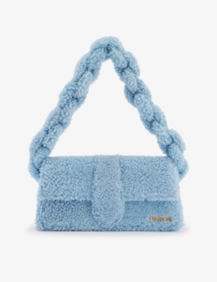 Jacquemus Blue Light Blue Le Bambidou Shearling Tophandle Bag ModeSens