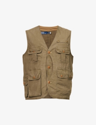 Polo Ralph Lauren Relaxedfit Pocketdetail Cotton Fishing Vest In