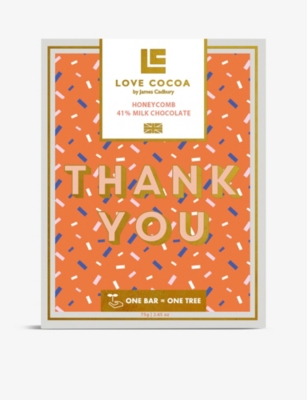 LOVE COCOA Thank You 41 milk chocolate bar 75g