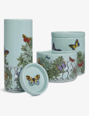 Fornasetti Farfalle E Balaustra Scented Candles Set Of Three ModeSens