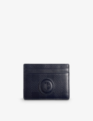 TED BAKER Perrth housecheck logoembossed leather card holder