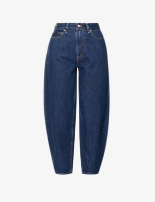 GANNI Stary taperedleg highrise organicdenim jeans