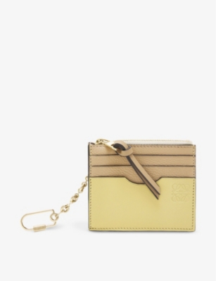 LOEWE Square leather card holder on chain