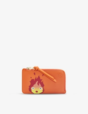 LOEWE LOEWE x Howl’s Moving Castle Calcifer leather coin and card